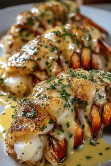 Creamy Garlic Butter Lobster Tails