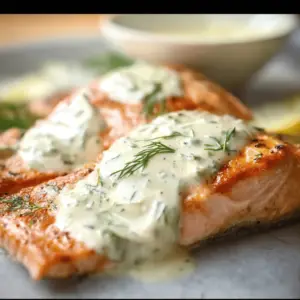 Creamy Dill Sauce for Salmon or Trout