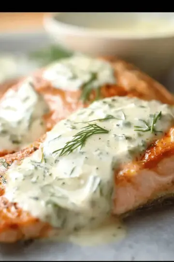 Creamy Dill Sauce for Salmon or Trout