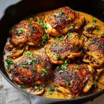 Easy Skillet Chicken Thighs