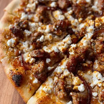 Hot Sausage Feta Honey Pizza and Grace and Frankie