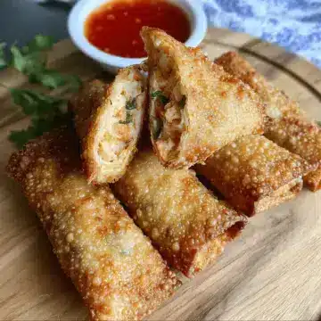 Crab Rangoon Egg Rolls