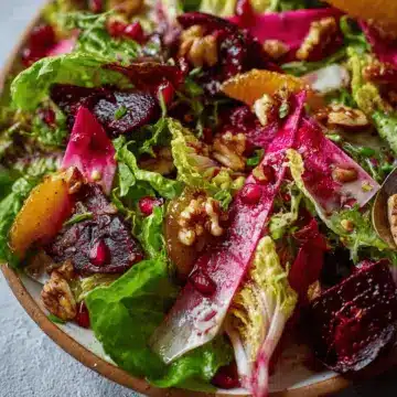 Winter Salad with Easy Roasted Beet Vinaigrette