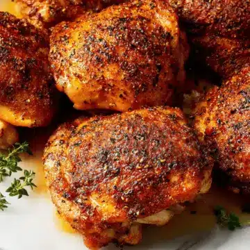 Crispy Baked Chicken Thighs