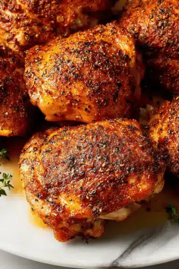 Crispy Baked Chicken Thighs