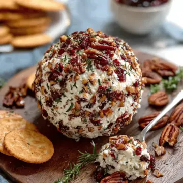 Cranberry Pecan Goat Cheese Ball