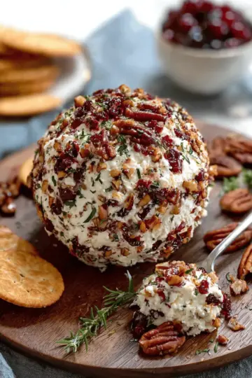 Cranberry Pecan Goat Cheese Ball