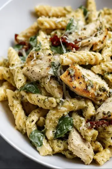 Creamy Chicken Pesto Pasta