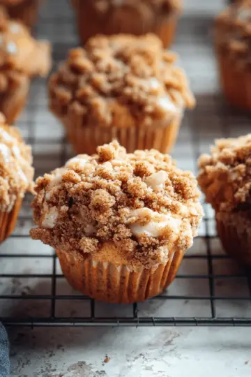 Cinnamon Streusel Apple Muffins
