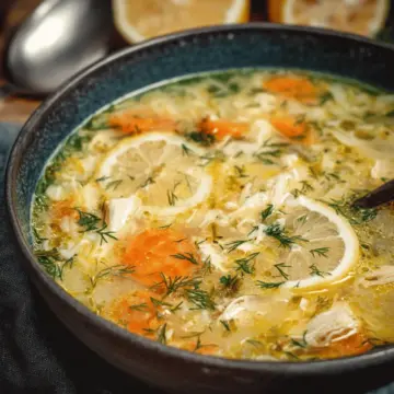 Greek Lemon Chicken Soup