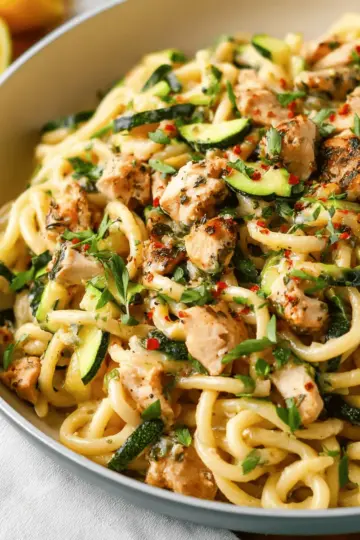 Easy Chicken Zucchini Pasta Recipe