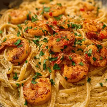 Cajun Shrimp Alfredo Pasta