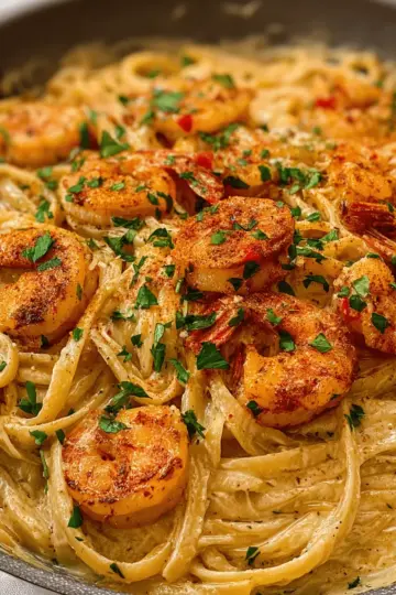 Cajun Shrimp Alfredo Pasta