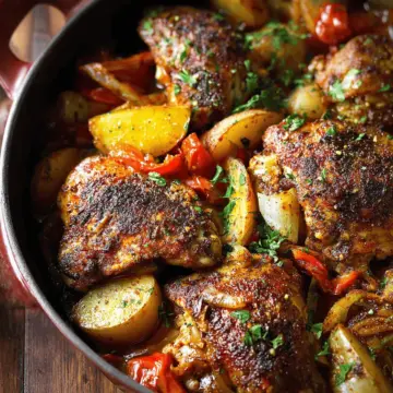Braised Cajun Chicken with Potatoes