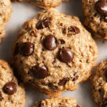 Chocolate Chip Banana Oatmeal Cookies