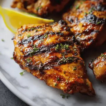 Lemon Ginger Soy Marinated Grilled Chicken