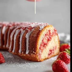 Strawberry Pound Cake