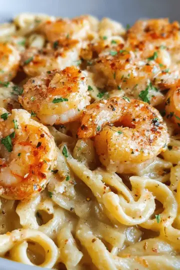 Creamy Garlic Shrimp Pasta
