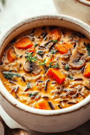 Cozy Autumn Wild Rice Soup