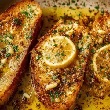 Baked Lemon Garlic Butter