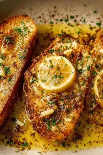 Baked Lemon Garlic Butter