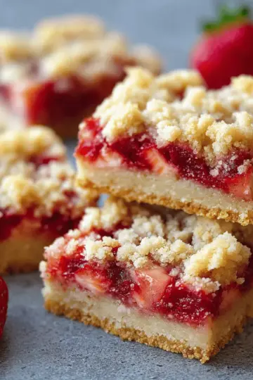 Strawberry Crumb Bars