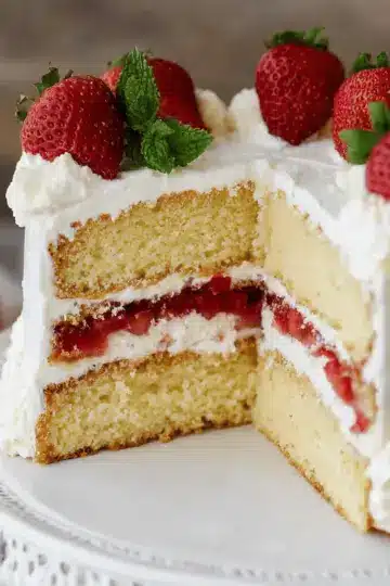 Strawberry Mascarpone Cake
