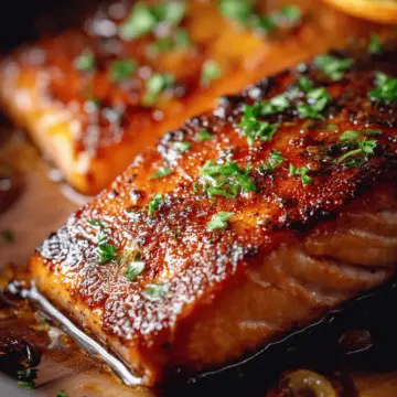 Crispy Honey Orange Glazed Salmon