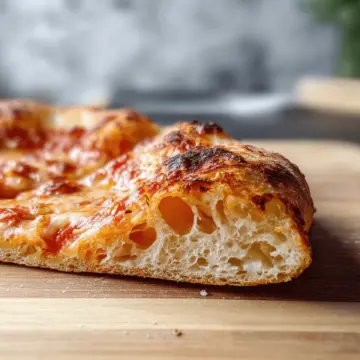 artisan pizza dough- crispy, chewy, bubbly crust