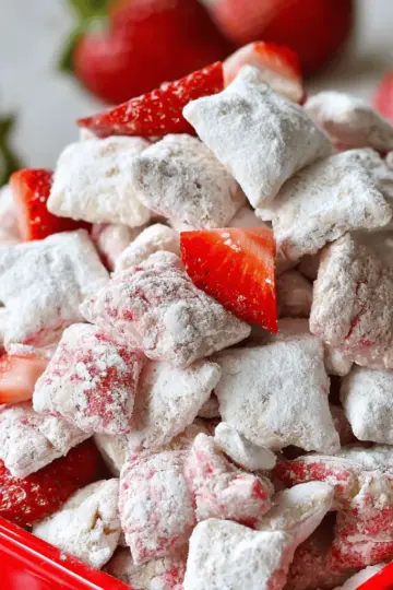 Strawberry Shortcake Puppy Chow
