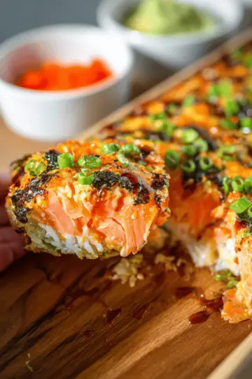 Salmon Sushi Bake