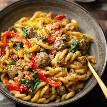 Creamy Sausage and Peppers Pasta
