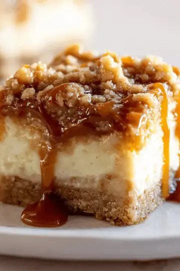 Caramel Apple Cheesecake Bars