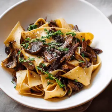Portobello Mushroom Pappardelle