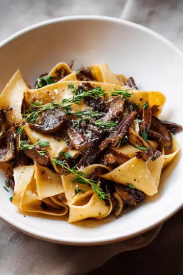 Portobello Mushroom Pappardelle