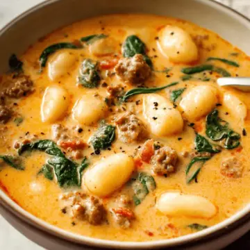 Creamy Italian Sausage Gnocchi Soup
