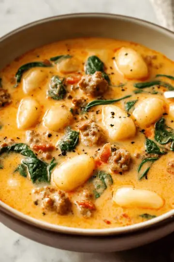 Creamy Italian Sausage Gnocchi Soup