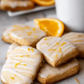 Cardamom Shortbread Cookies with Orange Glaze Recipe