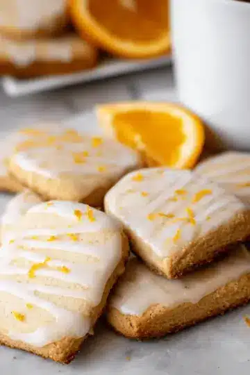 Cardamom Shortbread Cookies with Orange Glaze Recipe