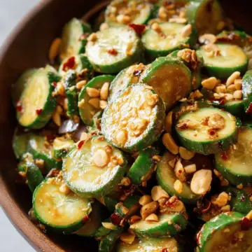 Spicy Peanut Cucumber Salad