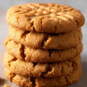 Chewy 3-Ingredient Peanut Butter Cookies