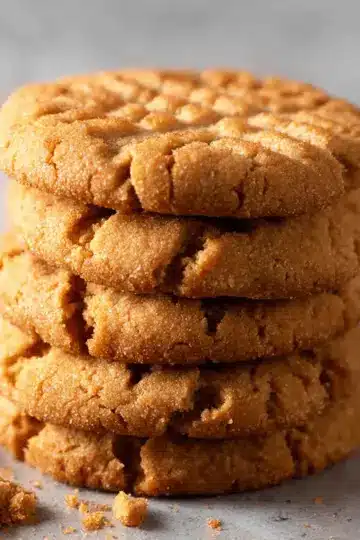 Chewy 3-Ingredient Peanut Butter Cookies