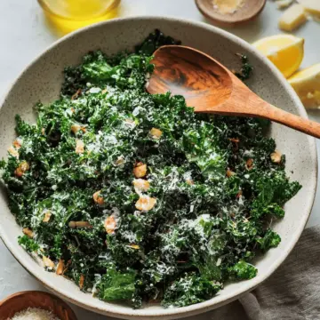 Lemony Parmesan Kale Salad