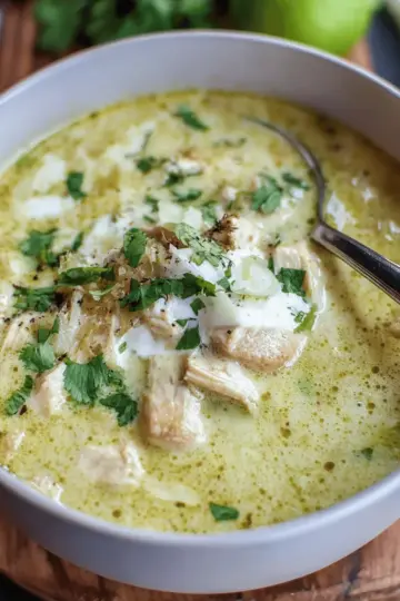 Creamy Green Enchiladas Chicken Soup
