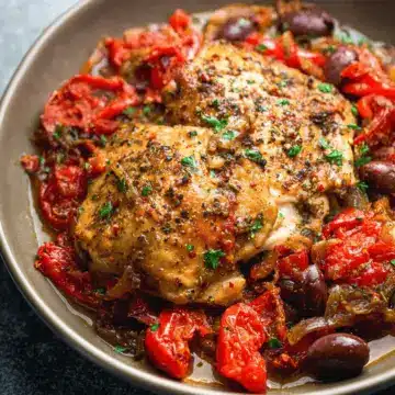 Slow Cooker Mediterranean Chicken