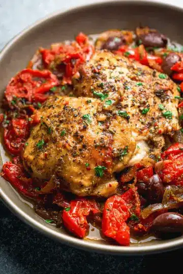 Slow Cooker Mediterranean Chicken