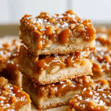 Salted Caramel Apple Bars