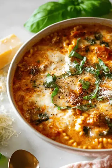 Easy Creamy Lasagna Soup