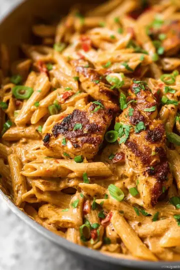 One Pot Creamy Cajun Chicken Pasta