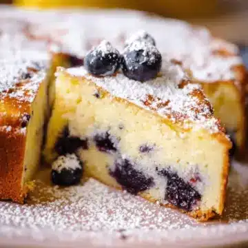 Lemon Blueberry Ricotta Cake